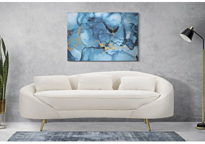 Impression murale Bleu Rey – 80x120 cm – Déco Glam bleutée et apaisante