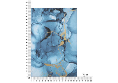 Impression murale Bleu Rey – 80x120 cm – Déco Glam bleutée et apaisante