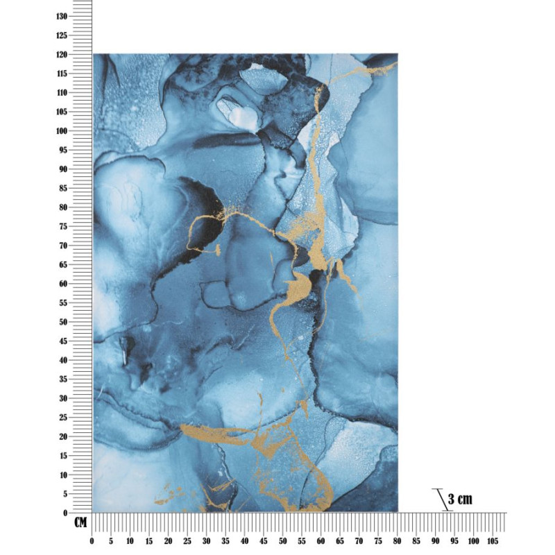Impression murale Bleu Rey – 80x120 cm – Déco Glam bleutée et apaisante