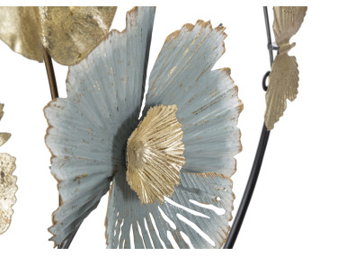 Panneau mural Campur rond – 78x74 cm – Métal Glam chic et raffiné