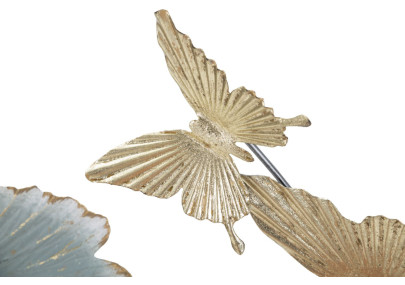 Panneau mural Campur rond – 78x74 cm – Métal Glam chic et raffiné