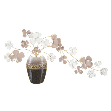 Vase mural en fer – 87x46 cm – Déco Glam chic et végétale