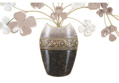 Vase mural en fer – 87x46 cm – Déco Glam chic et végétale