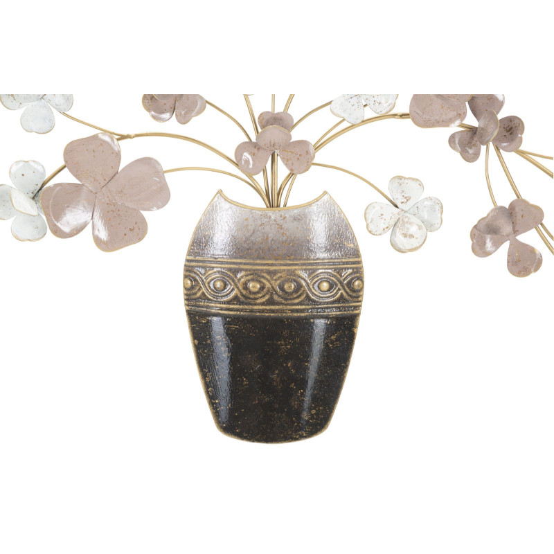 Vase mural en fer – 87x46 cm – Déco Glam chic et végétale