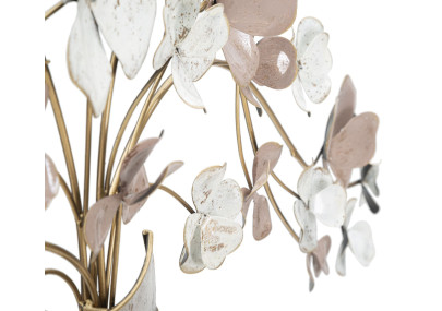 Vase mural en fer – 87x46 cm – Déco Glam chic et végétale