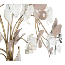 Vase mural en fer – 87x46 cm – Déco Glam chic et végétale