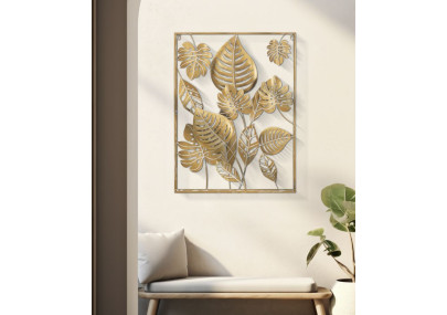 Panneau mural Jungle rectangulaire – 60x80 cm – Déco Glam esprit tropical