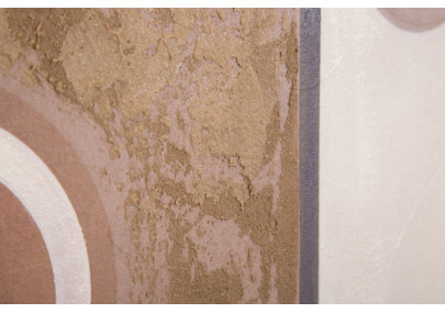 Tableau mural fait main visage ethnique – 60x80 cm – Style Bohème Chic et culturel