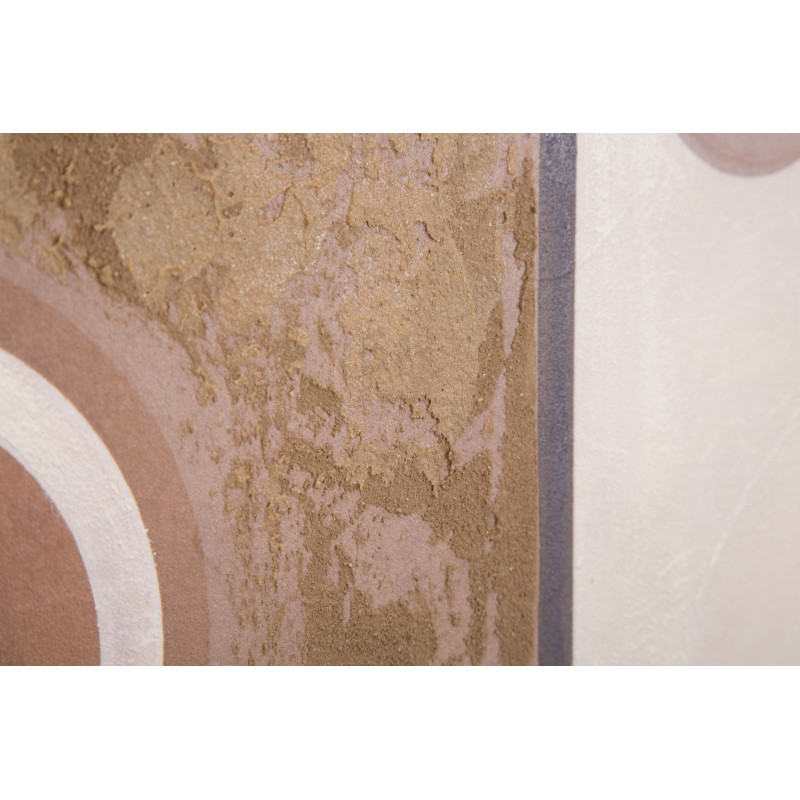 Tableau mural fait main visage ethnique – 60x80 cm – Style Bohème Chic et culturel