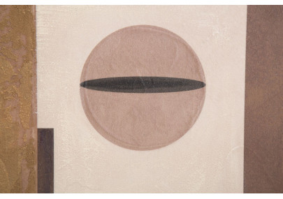 Tableau mural fait main visage ethnique – 60x80 cm – Style Bohème Chic et culturel