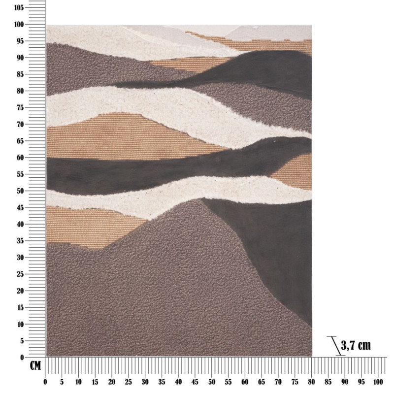 Tableau mural fait main Darky – 80x100 cm – Portrait bohème intense et moderne