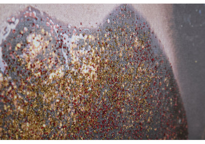 Impression murale lèvres Glam – 80x120 cm – Portrait féminin moderne et artistique