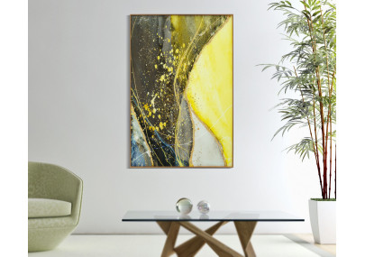 Panneau mural en verre Sunny – 80x120 cm – Reflets lumineux et style Glam