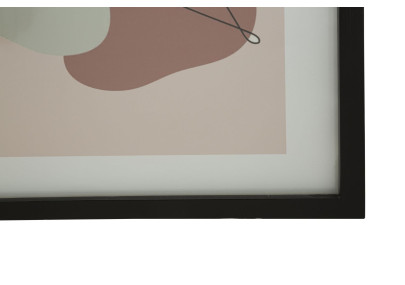 Œuvre murale timbre visage – Modèle A – 35x47 cm – Cadre ethnique Bohème Chic