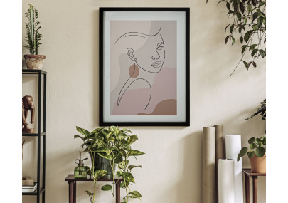 Œuvre murale timbre – Modèle C – 35x47 cm – Décoration murale bohème subtile