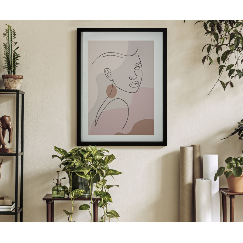 Œuvre murale timbre – Modèle C – 35x47 cm – Décoration murale bohème subtile