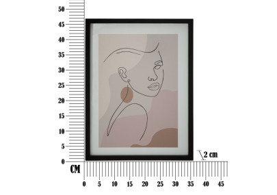 Œuvre murale timbre – Modèle C – 35x47 cm – Décoration murale bohème subtile