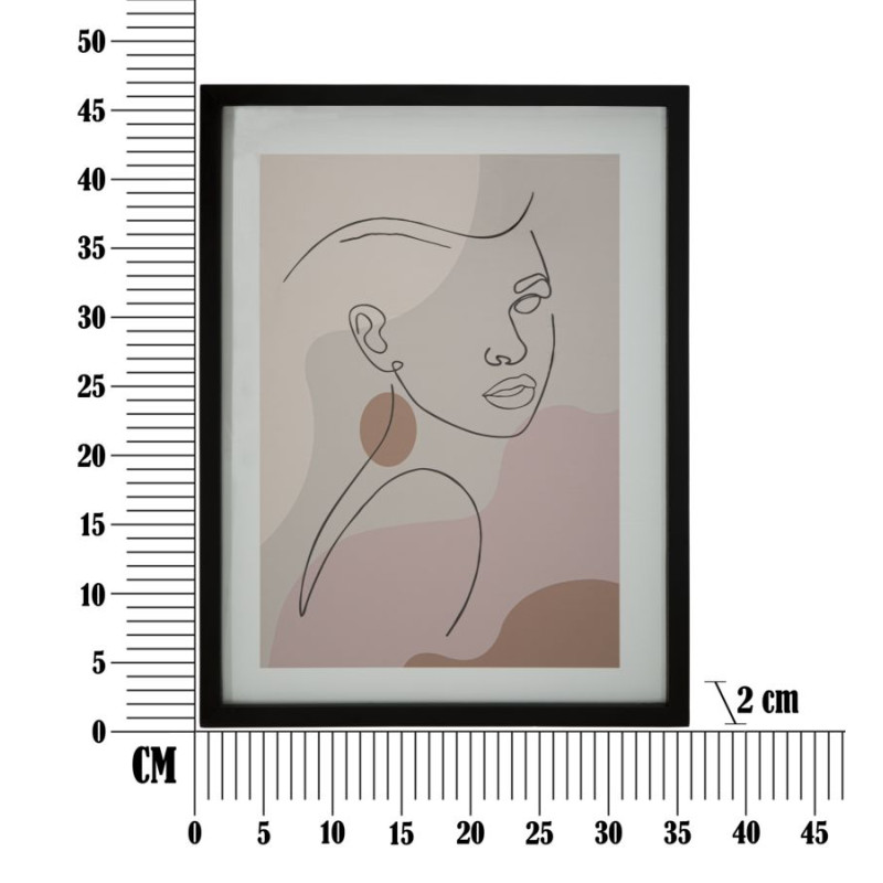 Œuvre murale timbre – Modèle C – 35x47 cm – Décoration murale bohème subtile