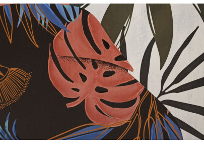 Tableau mural Lady Jungle – Modèle B – 80x120 cm – Portrait artistique jungle bohème