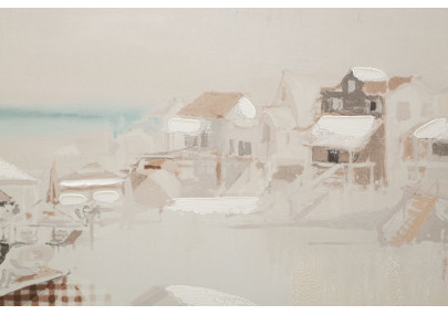 Tableau mural Plage – Modèle B – 80x120 cm – Paysage relaxant Bohème Chic