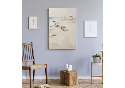 Tableau mural Plage – Modèle B – 80x120 cm – Paysage relaxant Bohème Chic