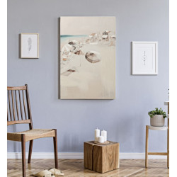 Tableau mural Plage – Modèle B – 80x120 cm – Paysage relaxant Bohème Chic