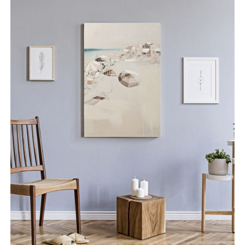 Tableau mural Plage – Modèle B – 80x120 cm – Paysage relaxant Bohème Chic
