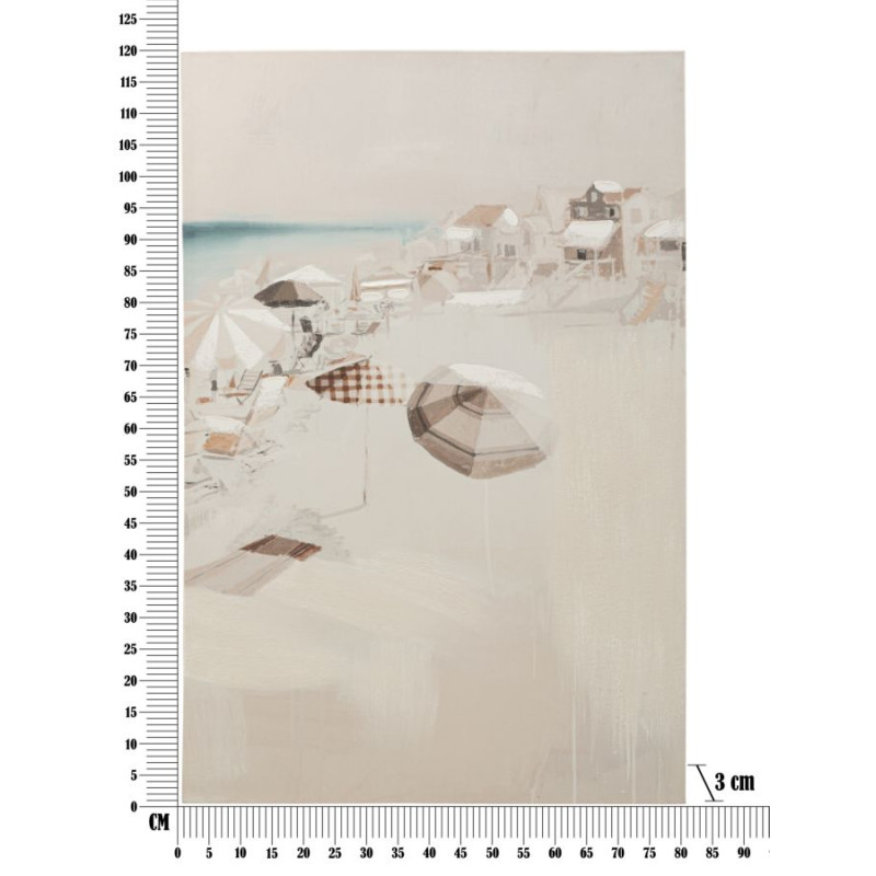 Tableau mural Plage – Modèle B – 80x120 cm – Paysage relaxant Bohème Chic