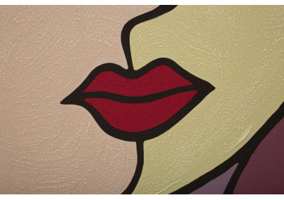 Impression/peinture murale Double Face – Modèle A – 80x120 cm – Grand format Glam moderne