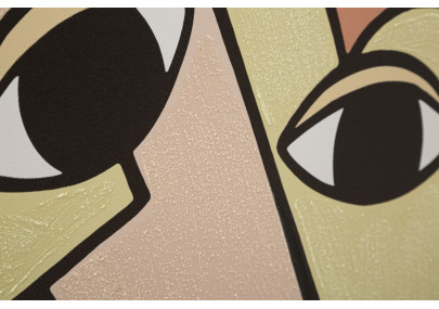 Impression/peinture murale Double Face – Modèle A – 80x120 cm – Grand format Glam moderne