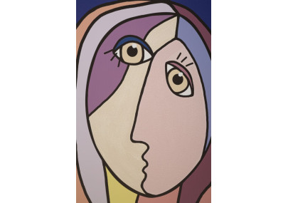 Impression/peinture murale Double Face – Modèle B – 80x120 cm – Design artistique Glam