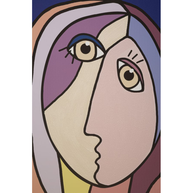 Impression/peinture murale Double Face – Modèle B – 80x120 cm – Design artistique Glam