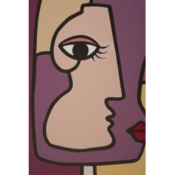 Impression murale visage – Modèle A – 60x90 cm – Portrait contemporain Glam