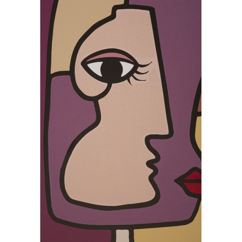 Impression murale visage – Modèle A – 60x90 cm – Portrait contemporain Glam