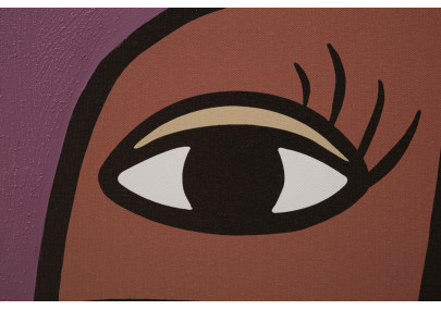 Impression murale visage – Modèle A – 60x90 cm – Portrait contemporain Glam