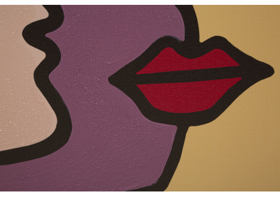 Impression murale visage – Modèle A – 60x90 cm – Portrait contemporain Glam