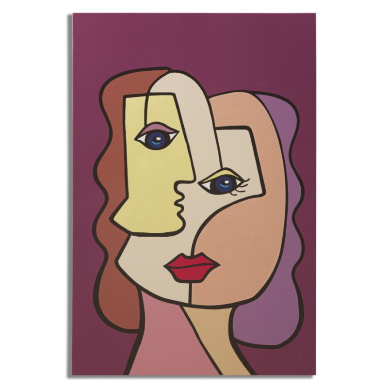 Impression murale visage – Modèle B – 60x90 cm – Style Glam féminin et expressif