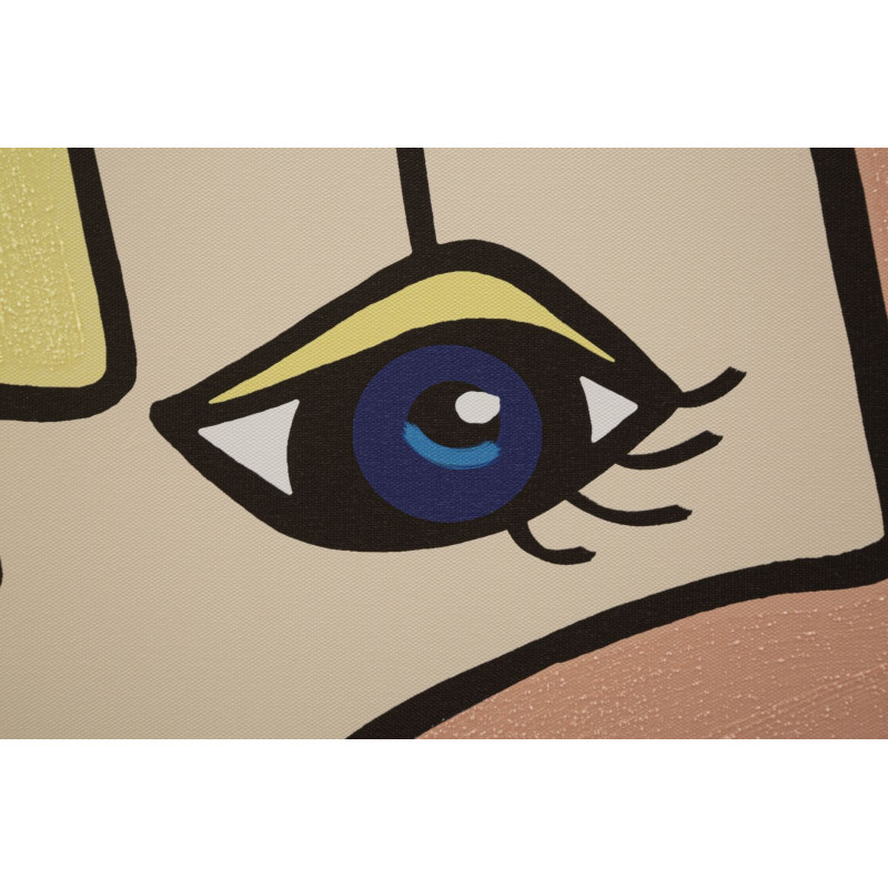 Impression murale visage – Modèle B – 60x90 cm – Style Glam féminin et expressif