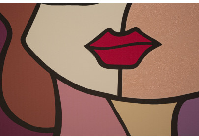 Impression murale visage – Modèle B – 60x90 cm – Style Glam féminin et expressif