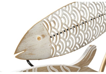 Décoration murale mouvement de poisson – 142x61 cm – Composition Glam dynamique