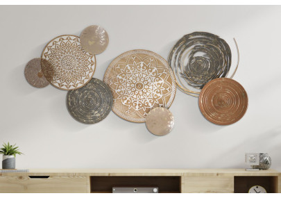 Décoration murale Bohème – 167x80 cm – Grand panneau artistique Glam chic