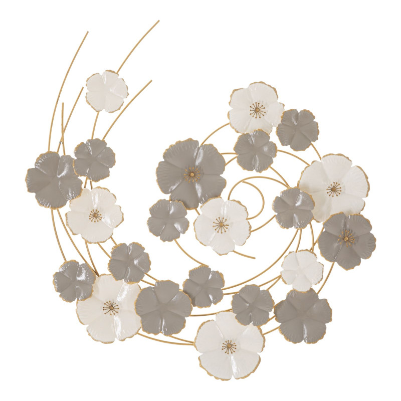 Décoration murale Lotly – 63x67 cm – Métal design Glam et moderne