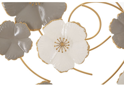 Décoration murale Lotly – 63x67 cm – Métal design Glam et moderne