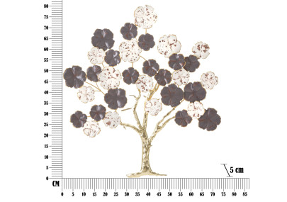 Décoration murale Albero Violet – 73x80 cm – Arbre mural Glam violet raffiné