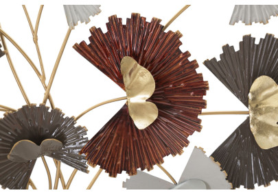 Décoration murale Reddy – 78x80 cm – Métal rouge Glam expressif et chaud