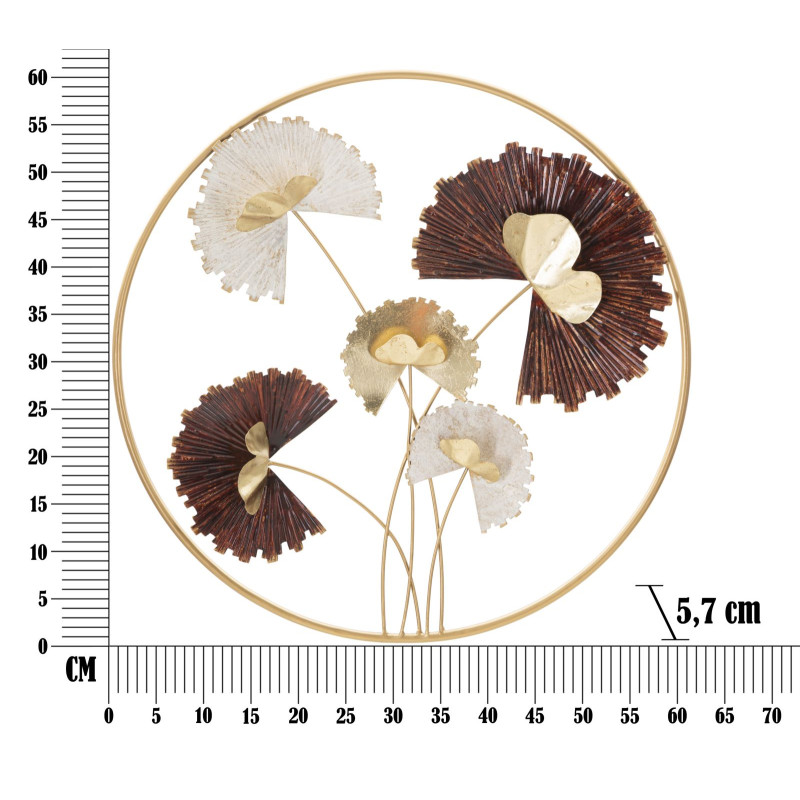 Décoration murale Reddy ronde – Ø61 cm – Forme circulaire Glam design