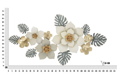 Décoration murale Moty – 134x69 cm – Métal Glam graphique et contemporain