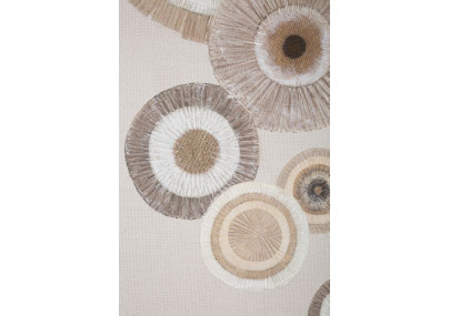 Impression murale circulaire avec application – Modèle A – 50x100 cm – Art Bohème Chic moderne