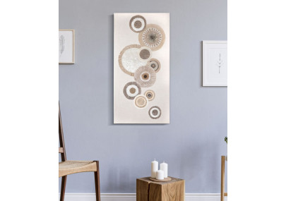 Impression murale circulaire avec application – Modèle A – 50x100 cm – Art Bohème Chic moderne