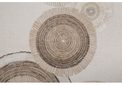 Impression murale circulaire avec application – Modèle B – 50x100 cm – Style Bohème abstrait